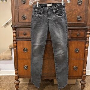 FRAME Le Skinny de Jeanne Raw Hem Cropped Jeans Women's Size 25